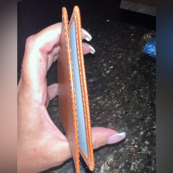 LV Brown Taiga Leather Card Case ID Holder Wallet - Picture 7 of 7